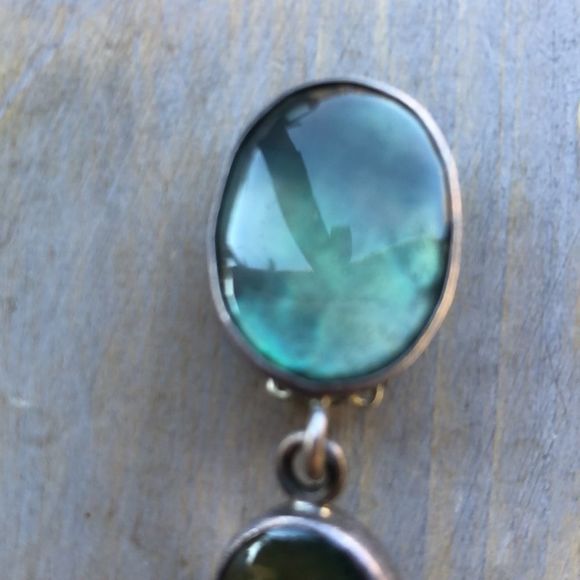 Harlene Korey Kalibre One of a Kind Sterling Silver Semi Precious Earrings - Picture 5 of 14